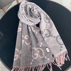 Gucci Classic Large Letter Jacquard Cashmere Scarf for Women – product image 15