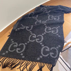 Gucci Classic Large Letter Jacquard Cashmere Scarf for Women – product image 16