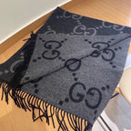 Gucci Classic Large Letter Jacquard Cashmere Scarf for Women – product image 17