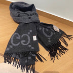 Gucci Classic Large Letter Jacquard Cashmere Scarf for Women – product image 19