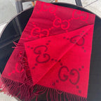 Gucci Classic Large Letter Jacquard Cashmere Scarf for Women – product image 22