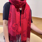 Gucci Classic Large Letter Jacquard Cashmere Scarf for Women – product image 24
