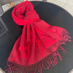 Gucci Classic Large Letter Jacquard Cashmere Scarf for Women – product image 25