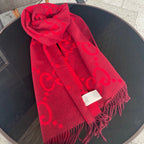 Gucci Classic Large Letter Jacquard Cashmere Scarf for Women – product image 27