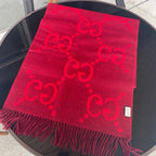 Gucci Classic Large Letter Jacquard Cashmere Scarf for Women – product image 3