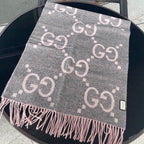 Gucci Classic Large Letter Jacquard Cashmere Scarf for Women – product image 4