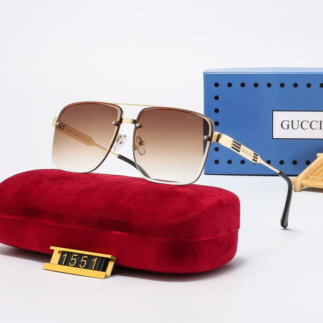 Gucci Classic Square Metal Frame Sunglasses for Unisex – product image 1