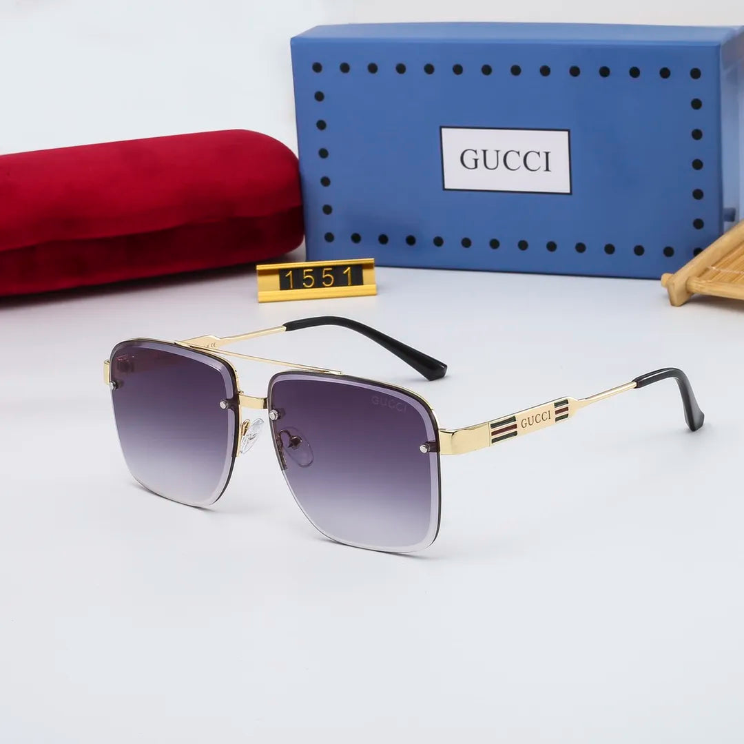 Gucci Classic Square Metal Frame Sunglasses for Unisex – product image 13