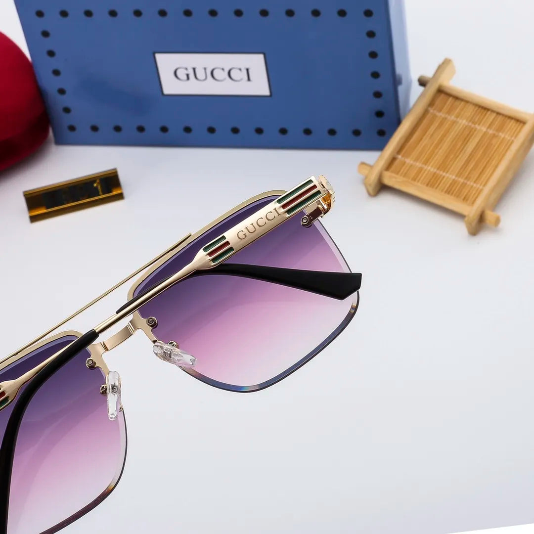 Gucci Classic Square Metal Frame Sunglasses for Unisex – product image 14