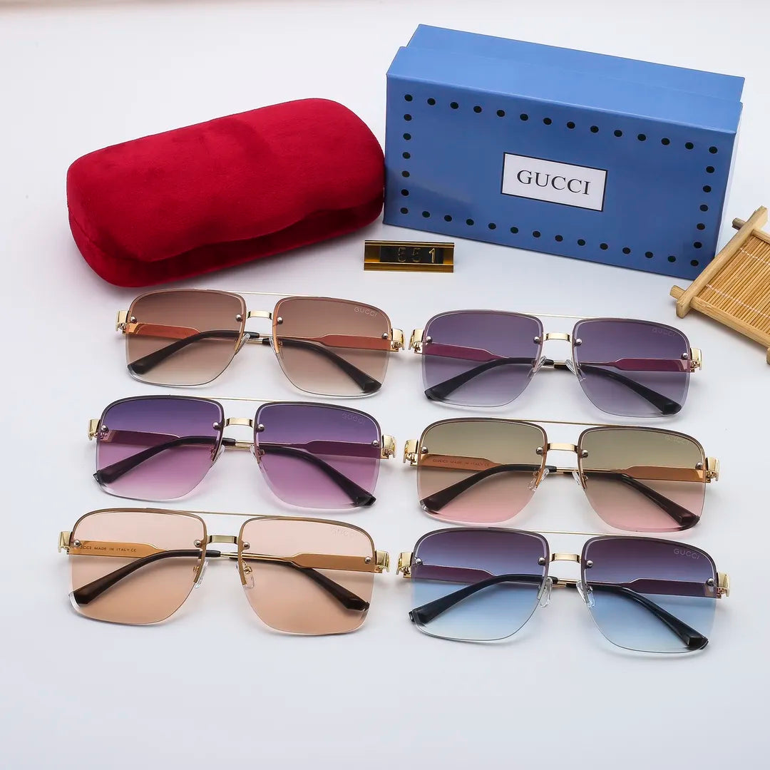 Gucci Classic Square Metal Frame Sunglasses for Unisex – product image 16