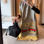 Gucci Color Block Logo Jacquard Cashmere Scarf for Women – product image 23