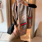 Gucci Color Block Logo Jacquard Cashmere Scarf for Women – product image 27