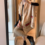 Gucci Color Block Logo Jacquard Cashmere Scarf for Women – product image 32