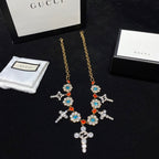 Gucci Colored Crystal Necklace – Luxury Designer Jewelry – product image 1