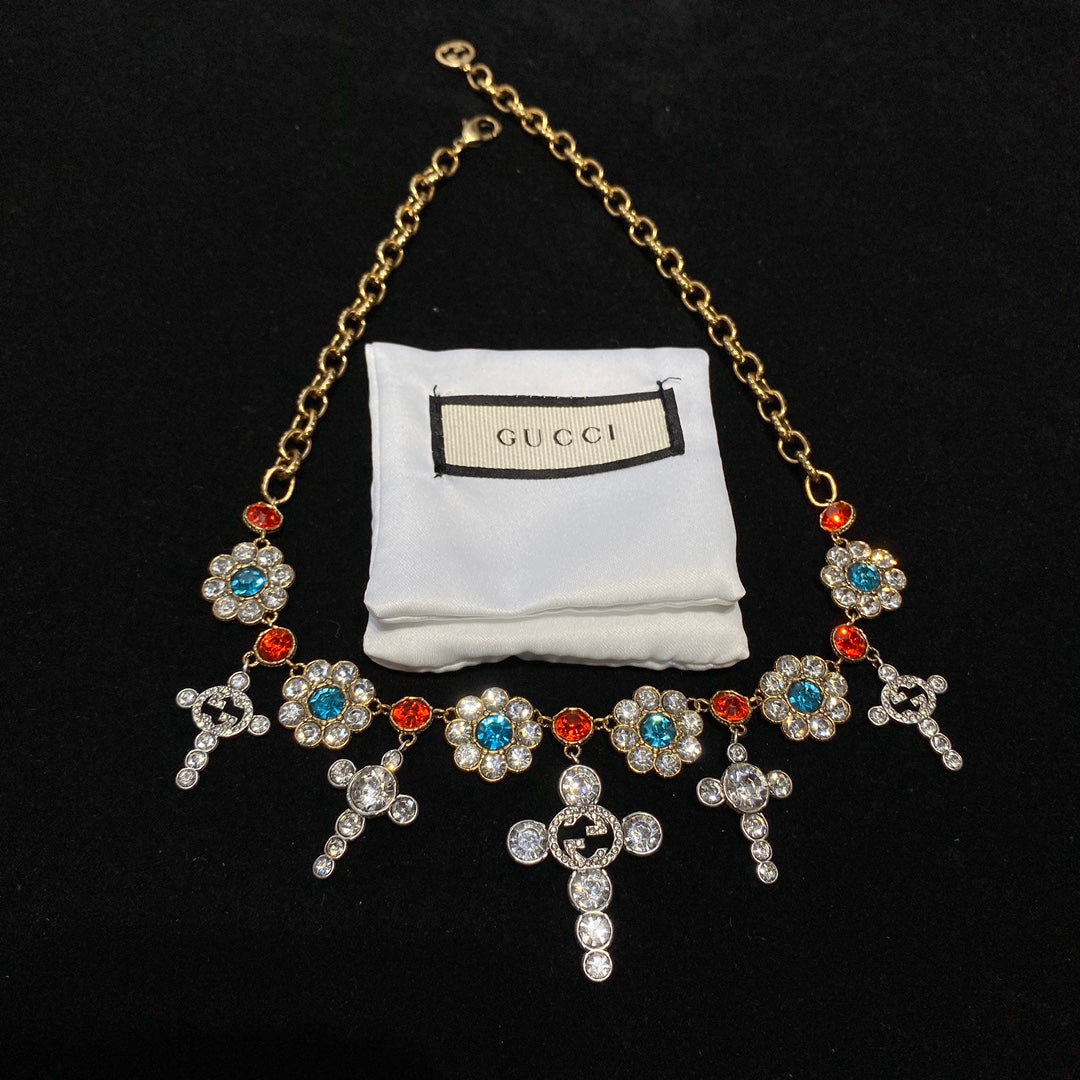 Gucci Colored Crystal Necklace – Luxury Designer Jewelry – product image 2