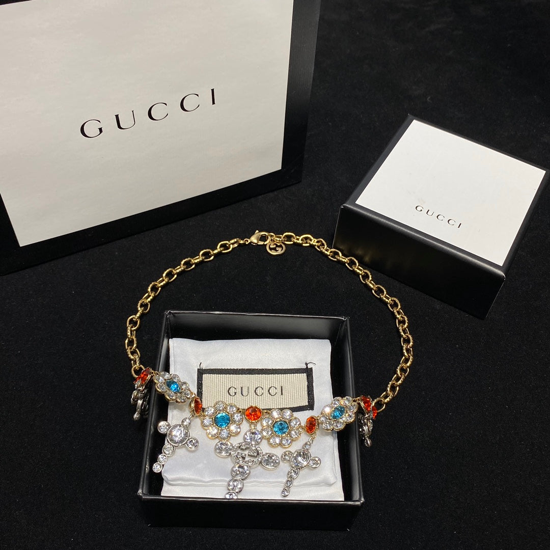 Gucci Colored Crystal Necklace – Luxury Designer Jewelry – product image 3