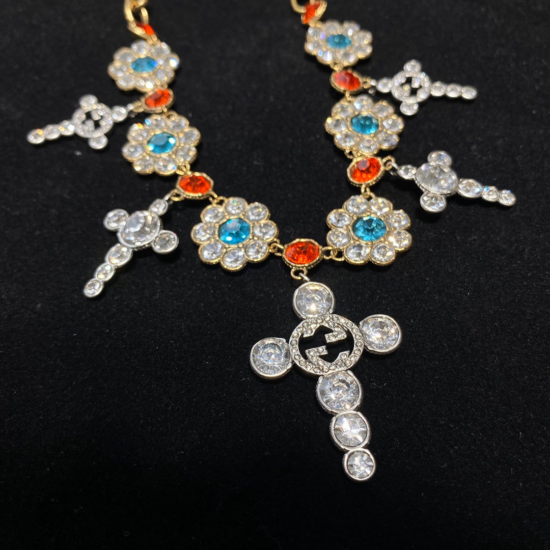 Gucci Colored Crystal Necklace – Luxury Designer Jewelry – product image 6