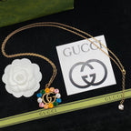 Gucci Colorful Crystal Alphabet Pendant Necklace – Luxury Designer Jewelry – product image 1