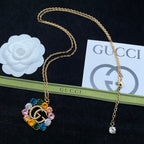 Gucci Colorful Crystal Alphabet Pendant Necklace – Luxury Designer Jewelry – product image 3