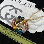 Gucci Colorful Crystal Alphabet Pendant Necklace – Luxury Designer Jewelry – product image 5