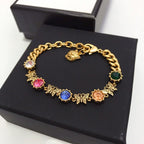 Gucci Colorful Crystal Butterfly Tiger Head Bracelet – Luxury Jewelry – product image 2