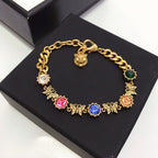 Gucci Colorful Crystal Butterfly Tiger Head Bracelet – Luxury Jewelry – product image 3