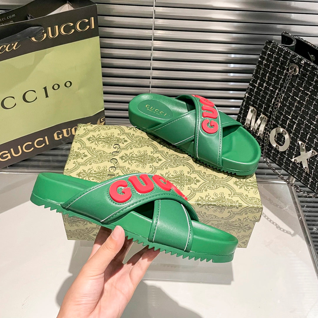 Gucci Couple Cross Strap Flats – slippers product image 11