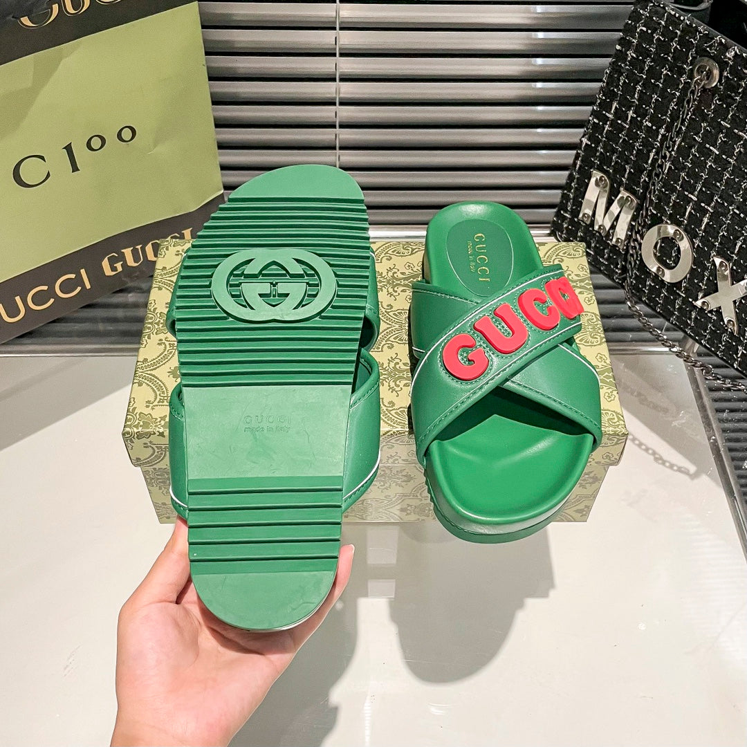 Gucci Couple Cross Strap Flats – slippers product image 12