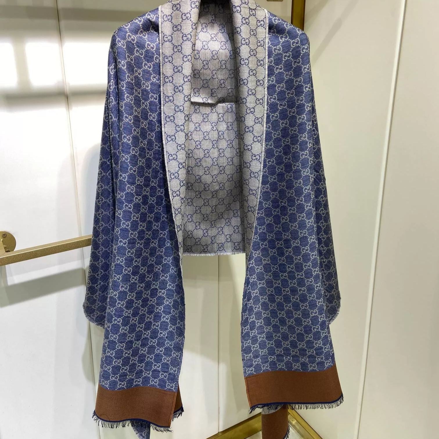 Gucci Denim Series Cotton Scarf Shawl for Women – product image 11