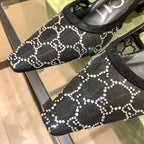 Gucci Diamond G Back Strap Mesh Low Heel Sandals – sandals product image 8