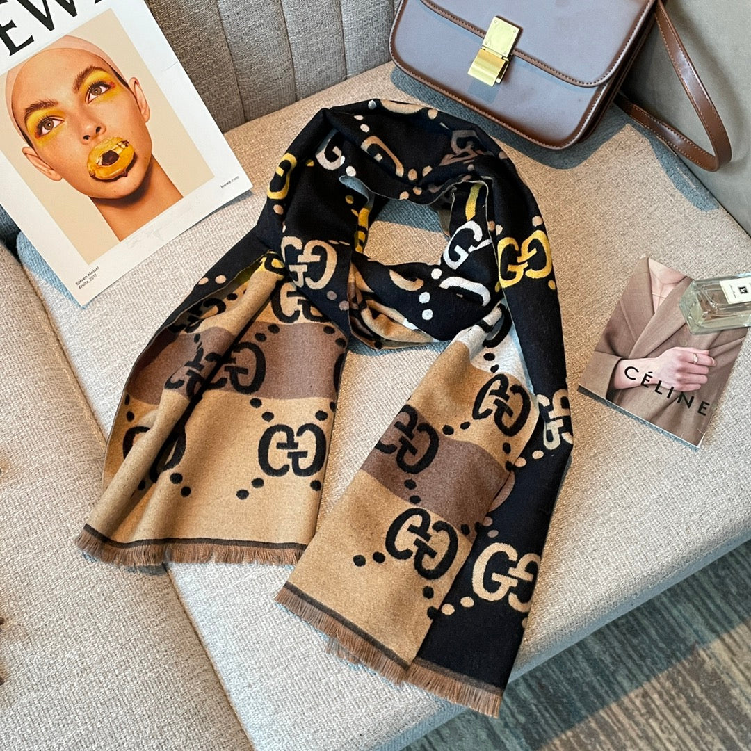 Gucci Double Faced Cashmere Skin-Friendly Scarf Shawl for Women – product image 14