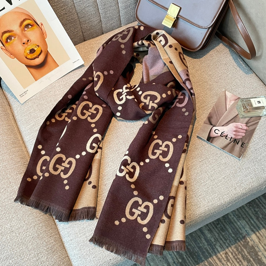 Gucci Double Faced Cashmere Skin-Friendly Scarf Shawl for Women – product image 20