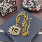 Gucci Double G Crystal Crystal Necklace – Luxury Designer Jewelry – product image 1