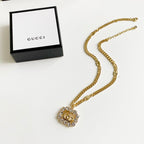 Gucci Double G Crystal Crystal Necklace – Luxury Designer Jewelry – product image 2