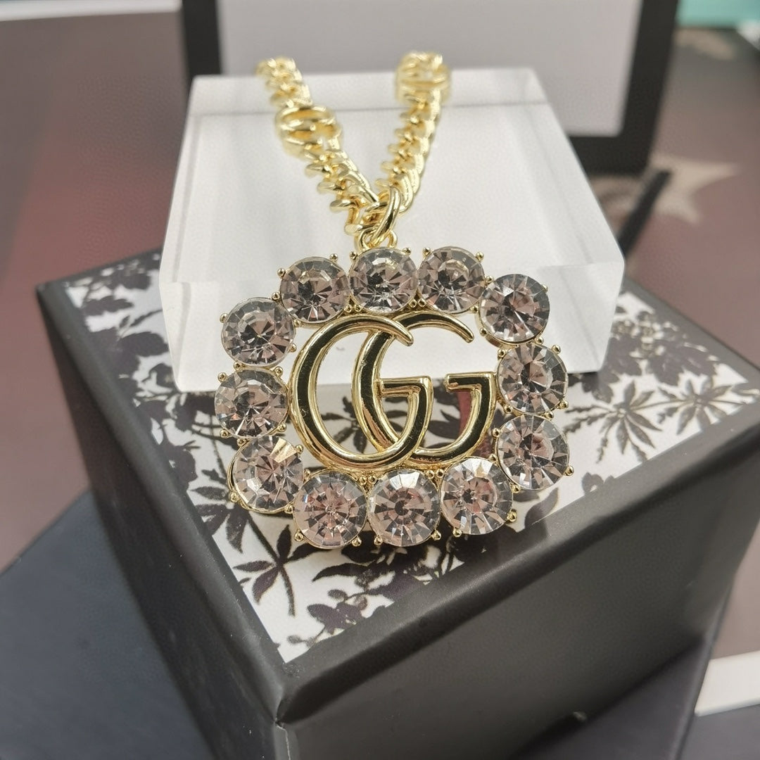 Gucci Double G Crystal Crystal Necklace – Luxury Designer Jewelry – product image 5