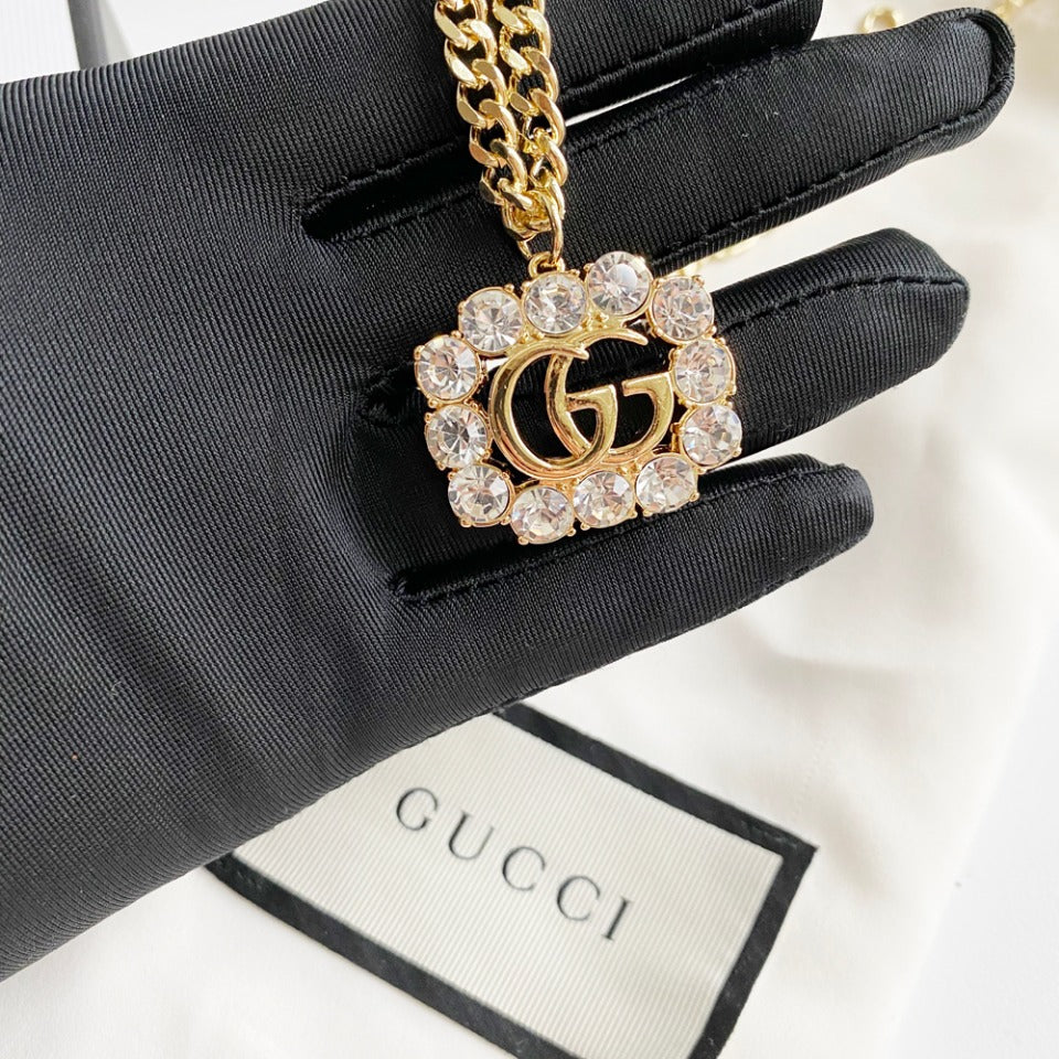 Gucci Double G Crystal Crystal Necklace – Luxury Designer Jewelry – product image 9