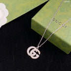 Gucci Double G Crystal-Set Necklace – Luxury Designer Jewelry – product image 3