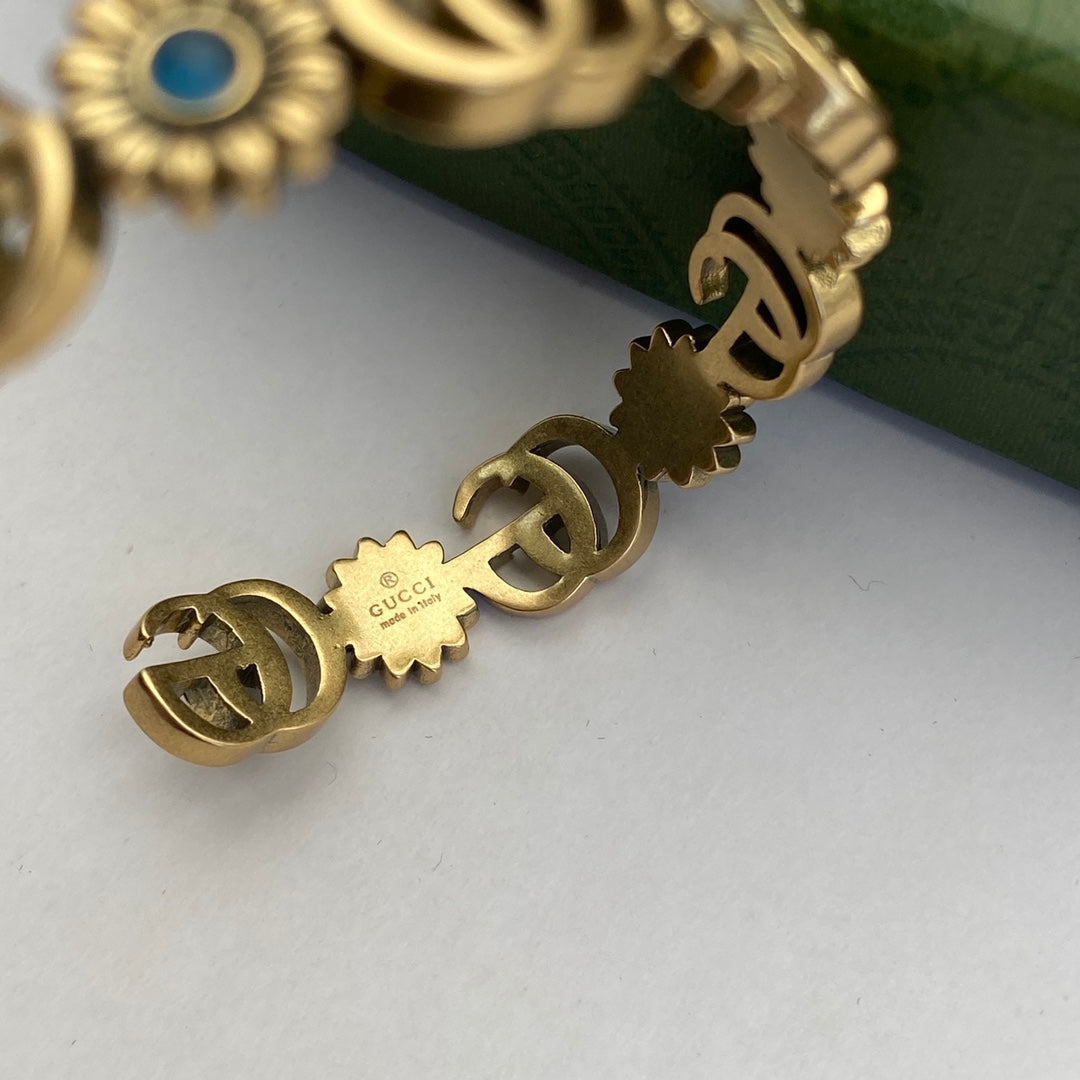Gucci Double G Flower Open Bracelet – Luxury Jewelry – product image 4