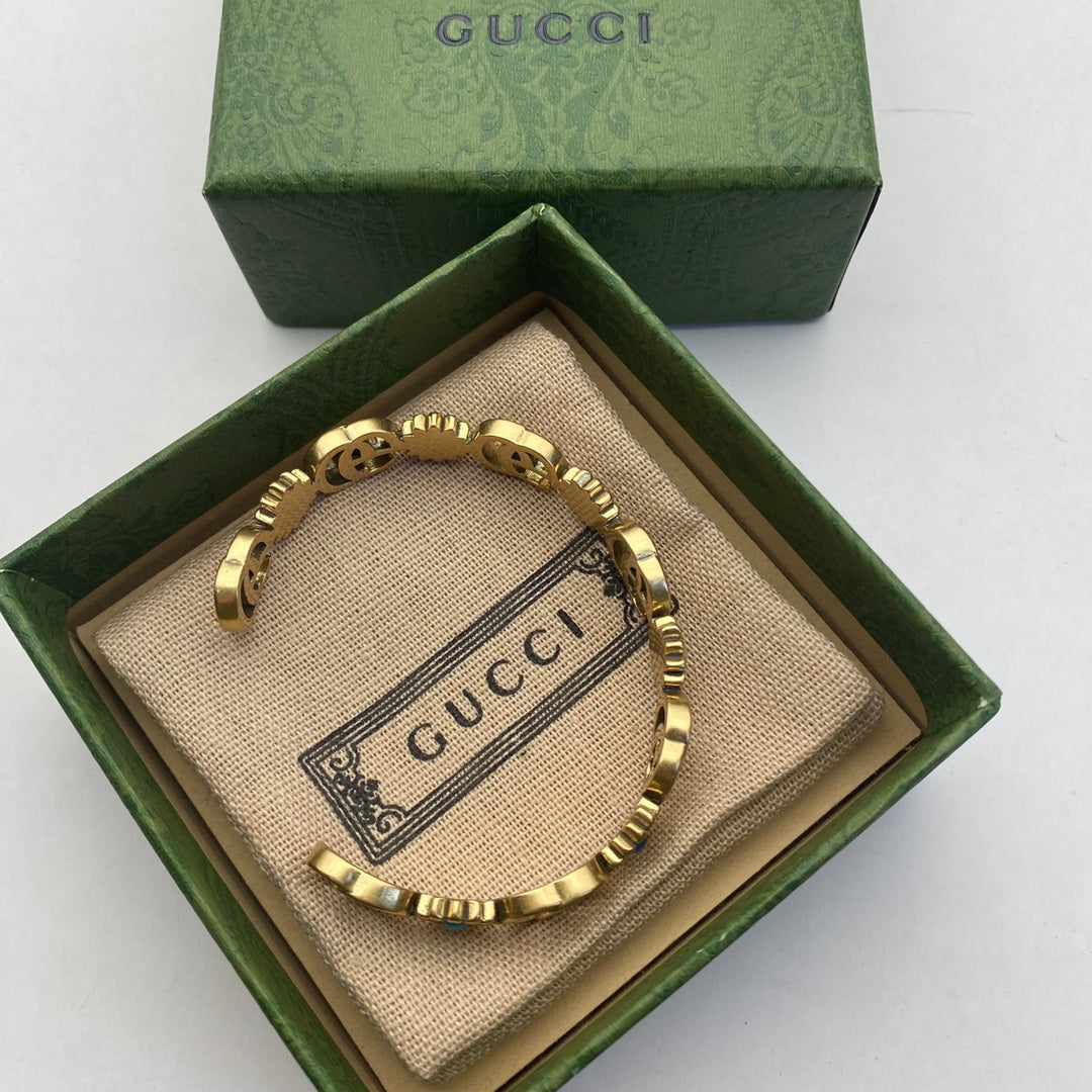 Gucci Double G Flower Open Bracelet – Luxury Jewelry – product image 5