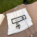 Gucci Double G Heart Necklace – Luxury Designer Jewelry – product image 2