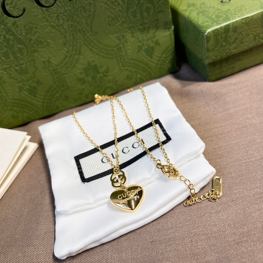 Gucci Double G Heart Necklace – Luxury Designer Jewelry – product image 5