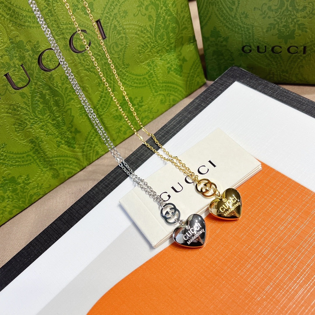 Gucci Double G Heart Necklace – Luxury Designer Jewelry – product image 7