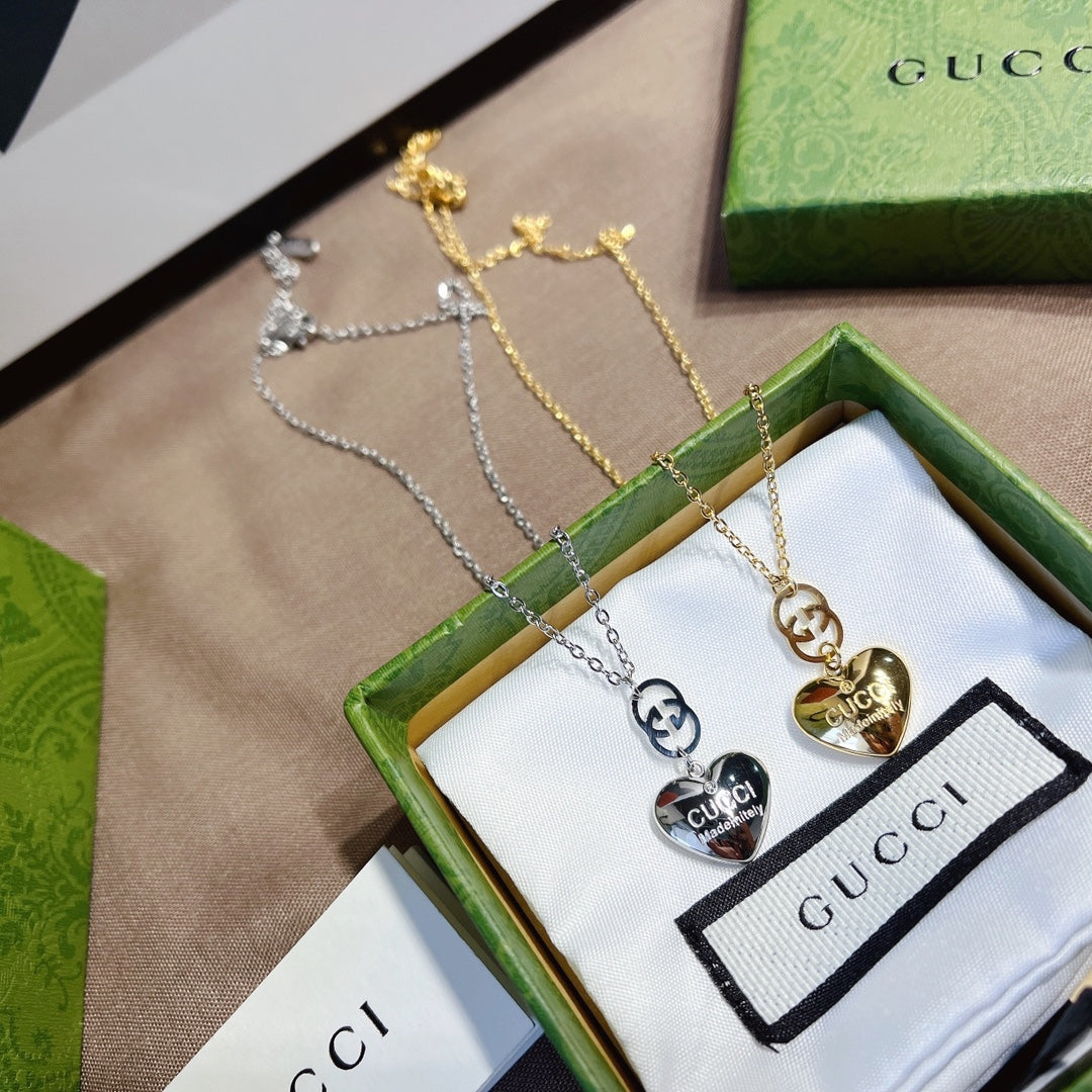 Gucci Double G Heart Necklace – Luxury Designer Jewelry – product image 8