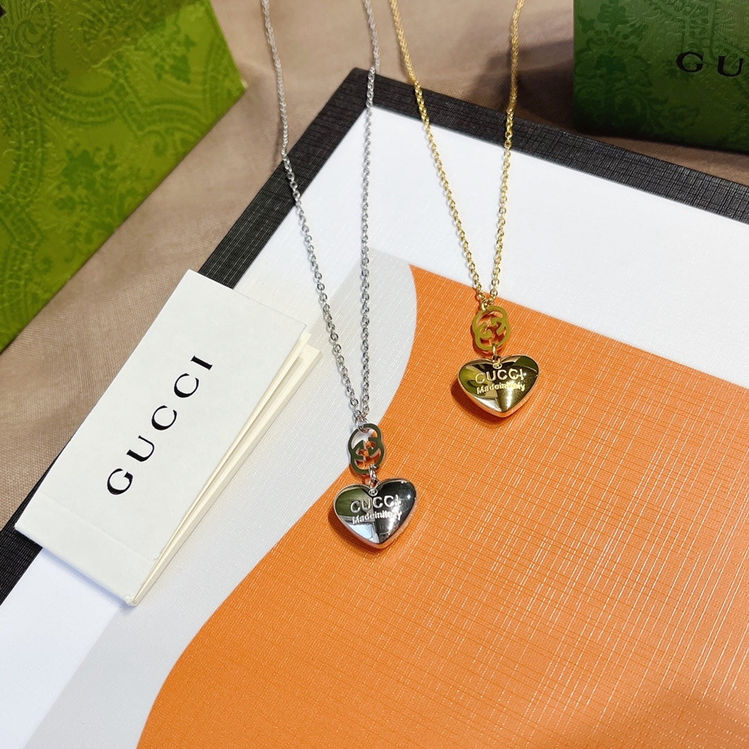 Gucci Double G Heart Necklace – Luxury Designer Jewelry – product image 11