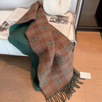 Gucci Double-sided Cashmere Fringed Scarf for Women – product image 18