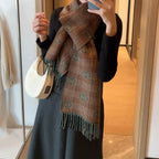 Gucci Double-sided Cashmere Fringed Scarf for Women – product image 20