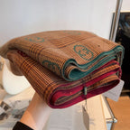 Gucci Double-sided Cashmere Fringed Scarf for Women – product image 23