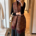 Gucci Double-sided Cashmere Fringed Scarf for Women – product image 5