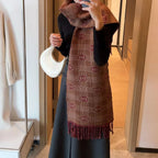 Gucci Double-sided Cashmere Fringed Scarf for Women – product image 7