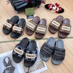 Gucci Embroidery Vintage Embossed Slippers – slippers product image 11